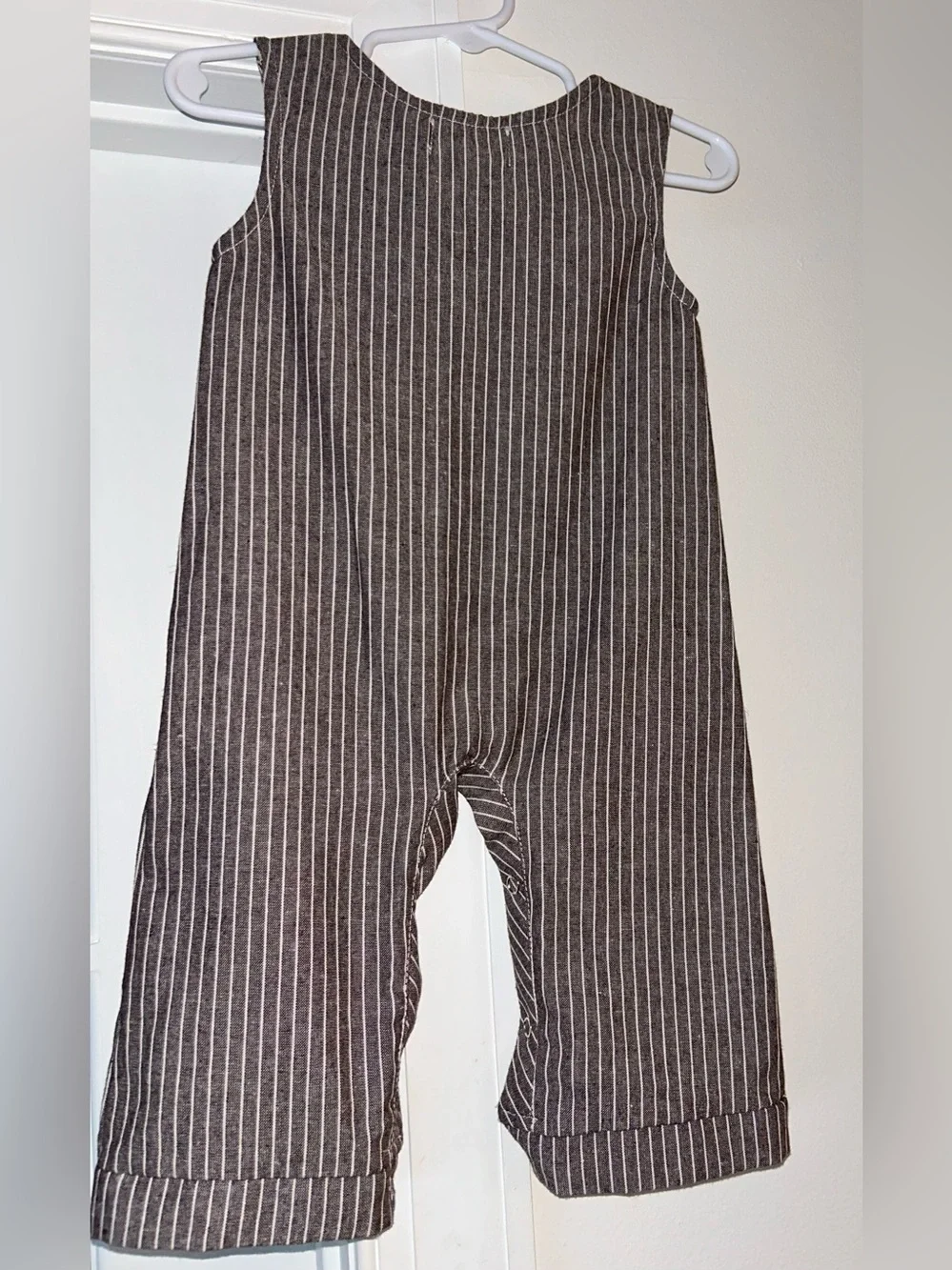 Babe Basics Striped Linen Romper
